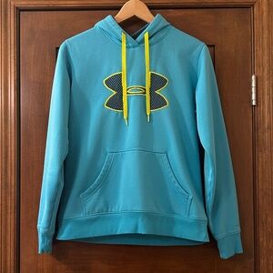 Women's Under Armour Storm Teal Hooded Sweatshirt size Small EUC